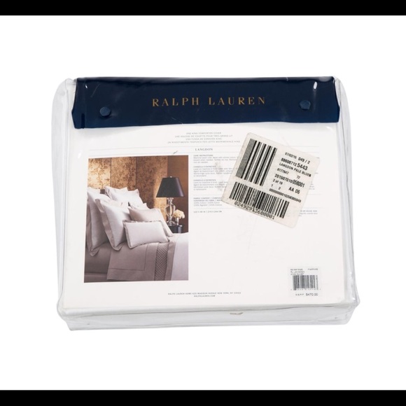 Ralph Lauren Bedding Ralph Lauren Langdon Pale Blue King Duvet